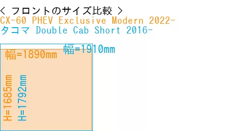 #CX-60 PHEV Exclusive Modern 2022- + タコマ Double Cab Short 2016-